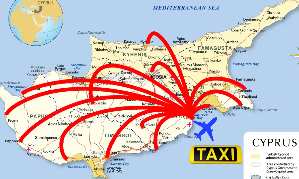 Flughafentaxi-Transfers Zypern